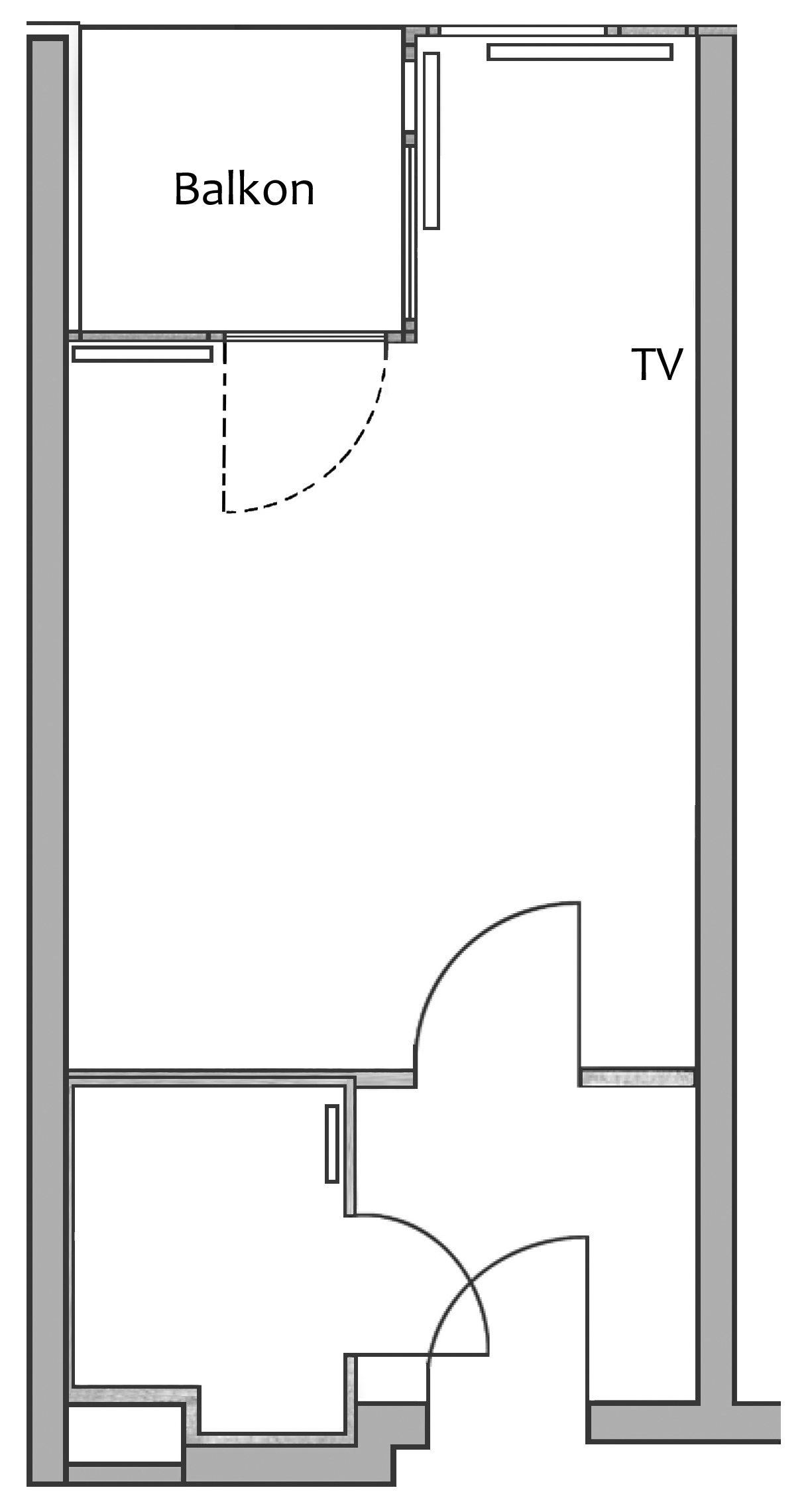1-Zimmer-Apartment